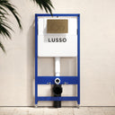 Senza Concealed Dual Flush Cistern & Frame with Round Flush Plate