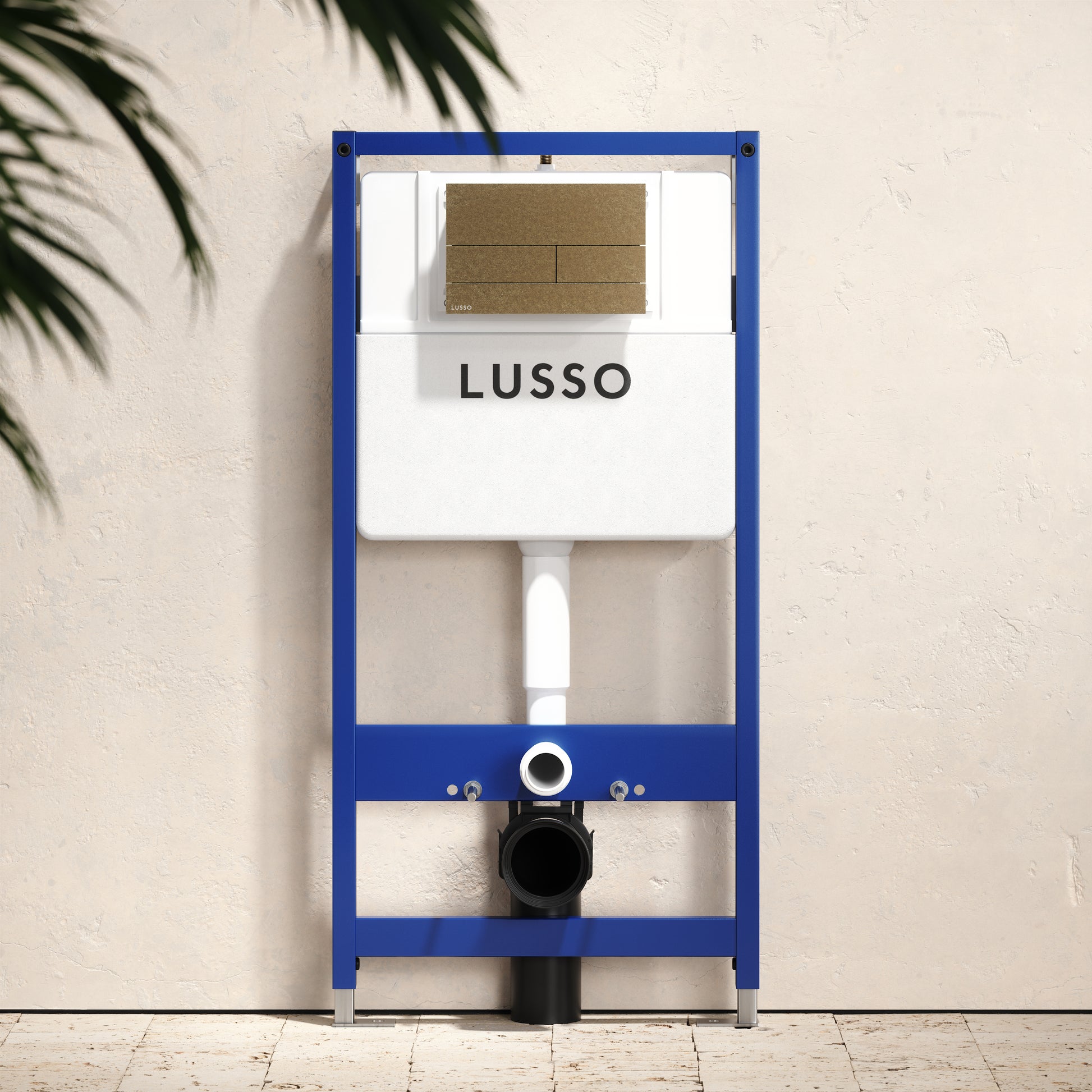 Senza Concealed Dual Flush Cistern & Frame with Square Flush Plate