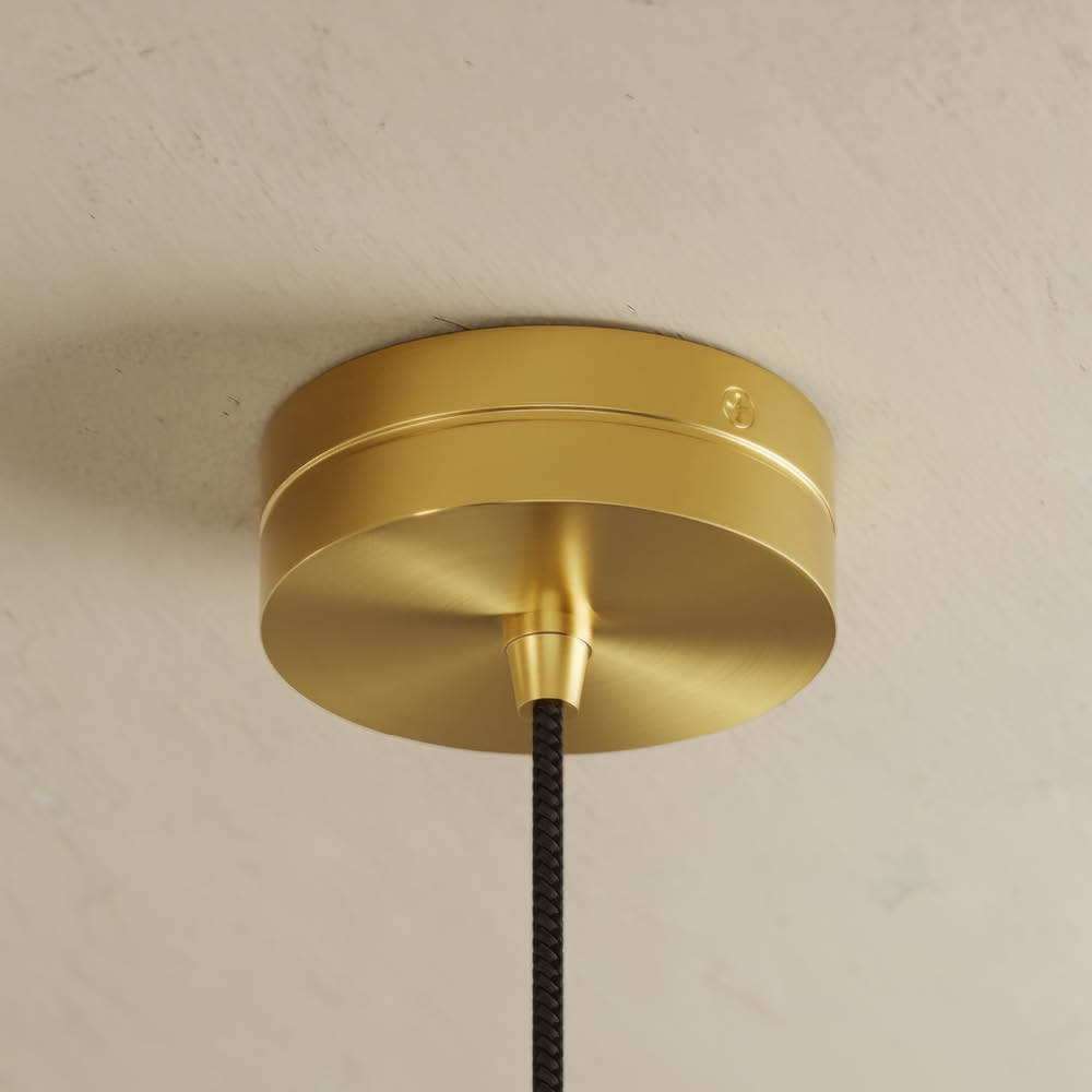 Lucente Alabaster IP20 LED Pendant Light Brushed Gold 1000mm