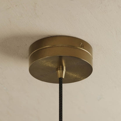 Cascata Alabaster LED IP20 Pendant Light Burnished Brass 1000mm