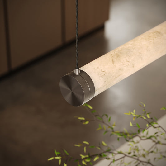 Cascata Alabaster LED Pendant Light Deep Bronze 1000mm