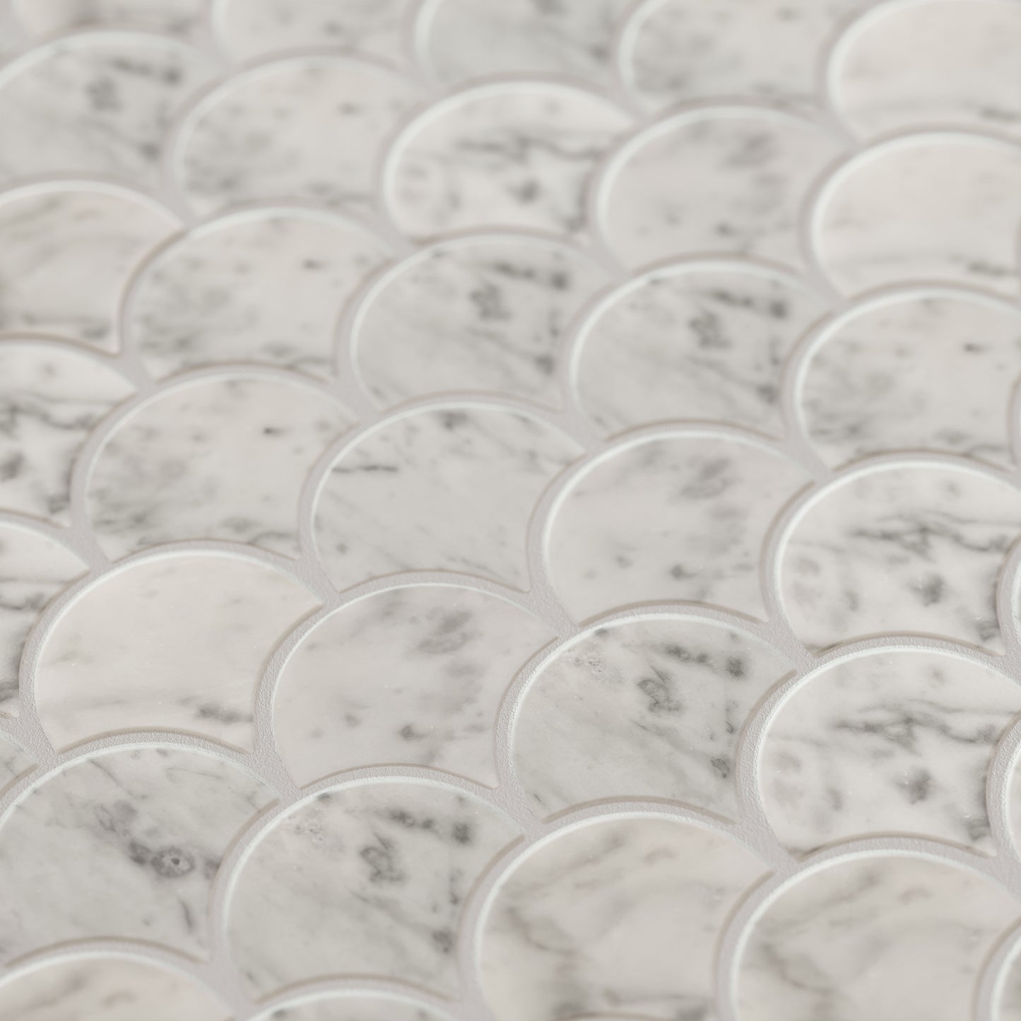 Capella Carrara Marble Mosaic Tile Sample