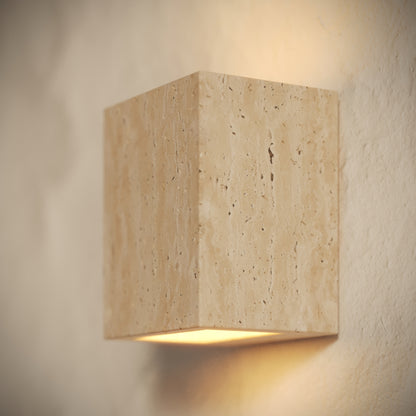 Cassia Travertine Wall Sconce Light 150mm