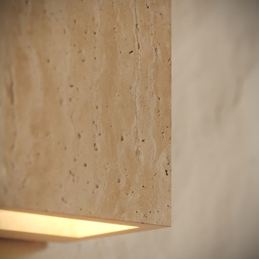 Cassia Travertine Wall Sconce Light 150mm