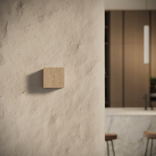 Cassia Travertine Wall Sconce Light 120mm