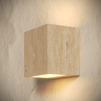 Cassia Travertine Wall Sconce Light 120mm