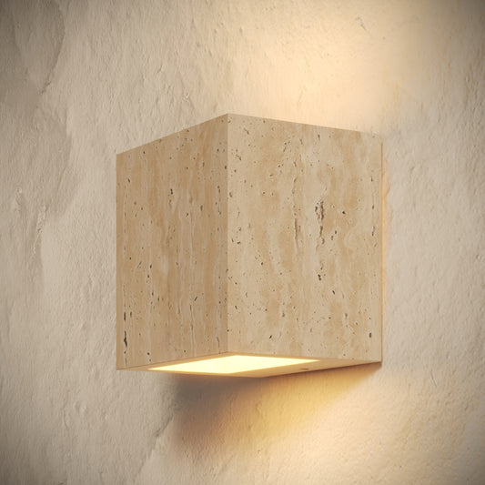Cassia Travertine Wall Sconce Light 120mm