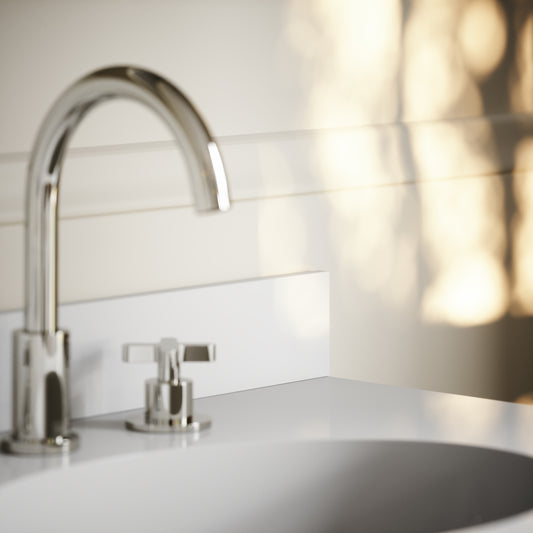 Connaught & Charsley Polished White Upstand 1600mm