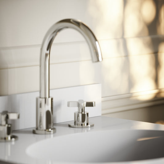 Connaught & Charsley Polished White Upstand 600mm