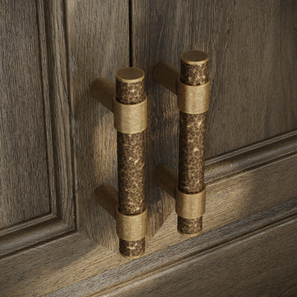 Chester Aged Bronze Hammered Pull Bar Handle 150mm