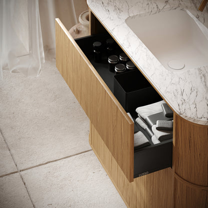 Cheval Natural Oak Freestanding Vanity Unit With Basin 1200mm