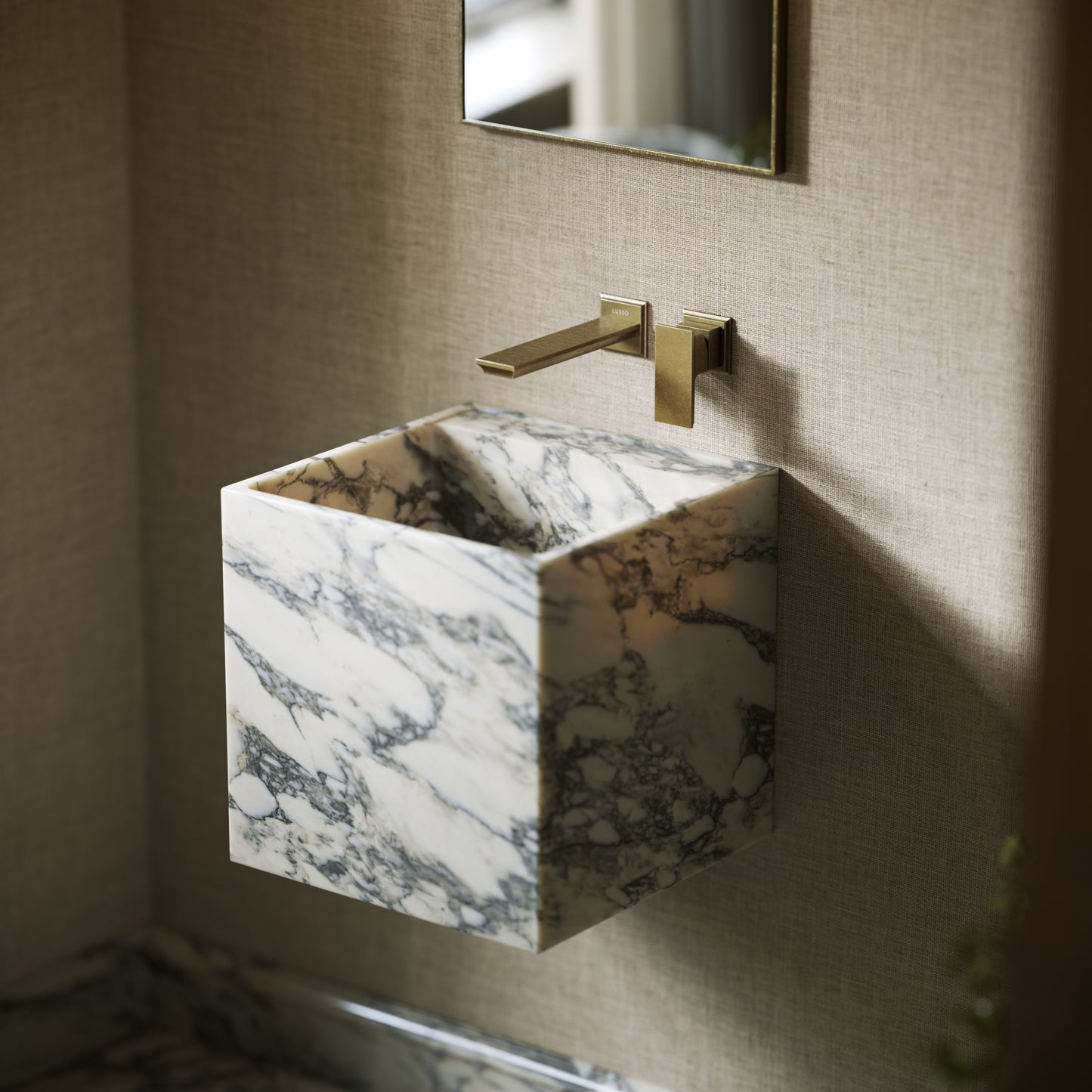 Cino Arabescato Marble Wall Hung Basin 400mm