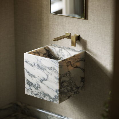 Cino Carrara Marble Wall Hung Basin 400mm