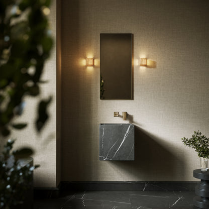 Cino Pietra Grey Marble Wall Hung Basin 400mm