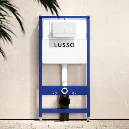 Senza Concealed Dual Flush Cistern & Frame with Square Flush Plate
