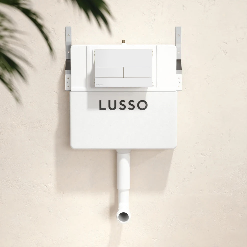 Senza Concealed Dual Flush Cistern with Square Flush Plate