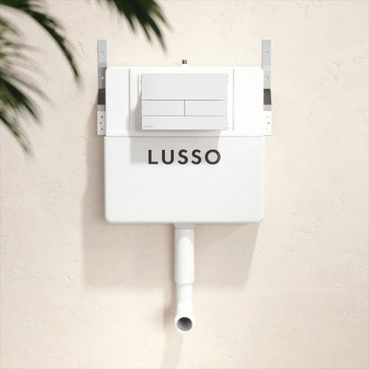 Senza Concealed Dual Flush Cistern with Square Flush Plate