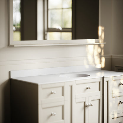 Eaton Polished White Upstand 1400mm