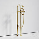 Eton Polished Brass Freestanding Bath Shower Tap