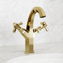 Eton Polished Brass Tall Basin Mixer Tap