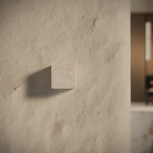 Fiamma Alabaster Wall Sconce Cube Light 100mm