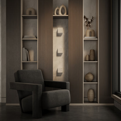 Fiamma Alabaster Wall Sconce Cube Light 100mm