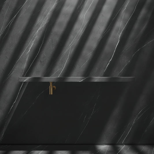 Levitare Pietra Grey Marble Ultra Thin Wall Mounted Basin 1200mm (Offset Waste)