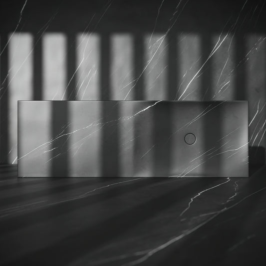 Levitare Pietra Grey Marble Ultra Thin Wall Mounted Basin 1200mm (Offset Waste)