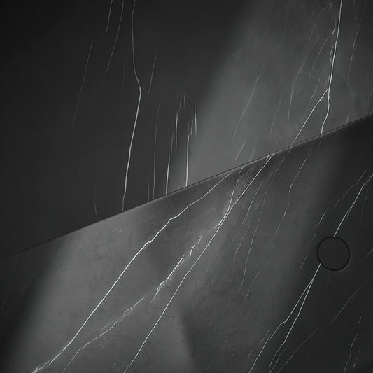 Levitare Pietra Grey Marble Ultra Thin Wall Mounted Basin 1200mm (Offset Waste)