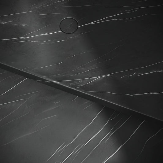 Levitare Pietra Grey Marble Ultra Thin Wall Mounted Basin 1200mm (Offset Waste)