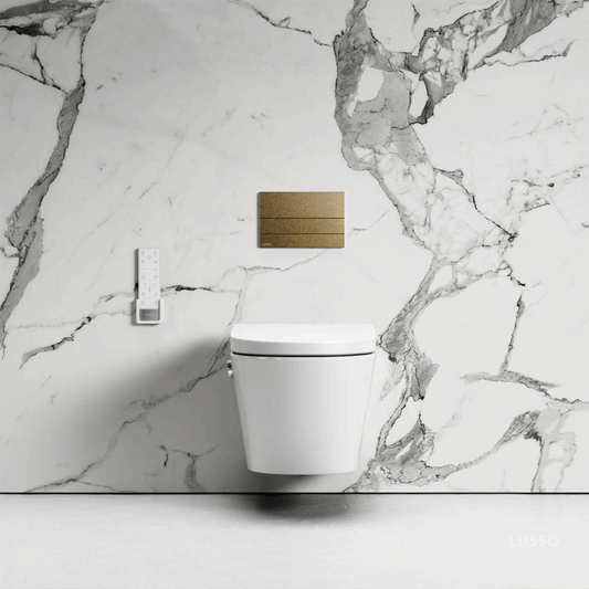 Intellismart Wall Hung Rimless Bidet Toilet With Concealed Cistern Frame And Square Flush Plate