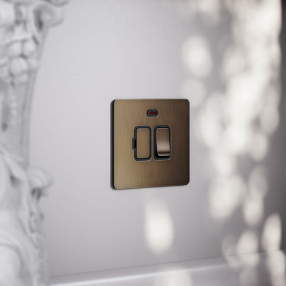 SlimTech Collection Brushed Bronze 13A Fused Spur