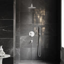 Luxe Silk Matte White 3 Way Thermostatic Shower with Handheld Shower & Bath Spout