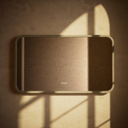 La Maison White Oak Backlit LED & Demister Mirror 1200mm