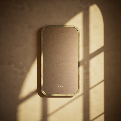 La Maison White Oak Backlit LED & Demister Mirror 500mm