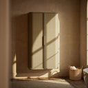 La Maison White Oak Rattan Wall Hung Storage Cabinet 800mm