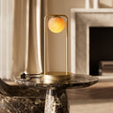 Amelie Alabaster & Brushed Gold Table Lamp