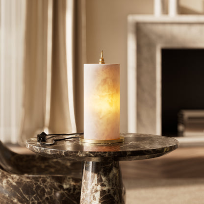 Ciara Alabaster & Brushed Gold Table Lamp