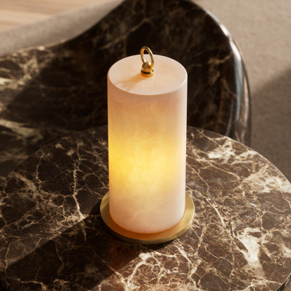 Ciara Alabaster & Brushed Gold Table Lamp