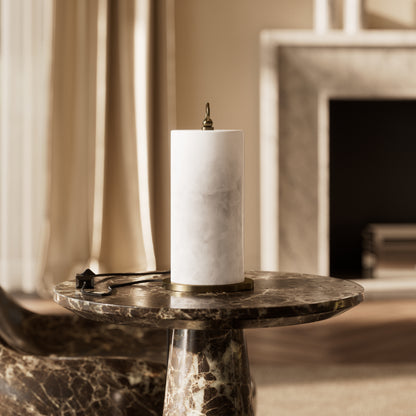 Ciara Alabaster & Burnished Brass Table Lamp