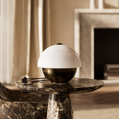 Gia Alabaster & Burnished Brass Table Lamp