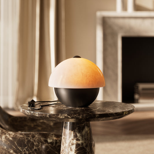 Gia Alabaster & Deep Bronze Table Lamp