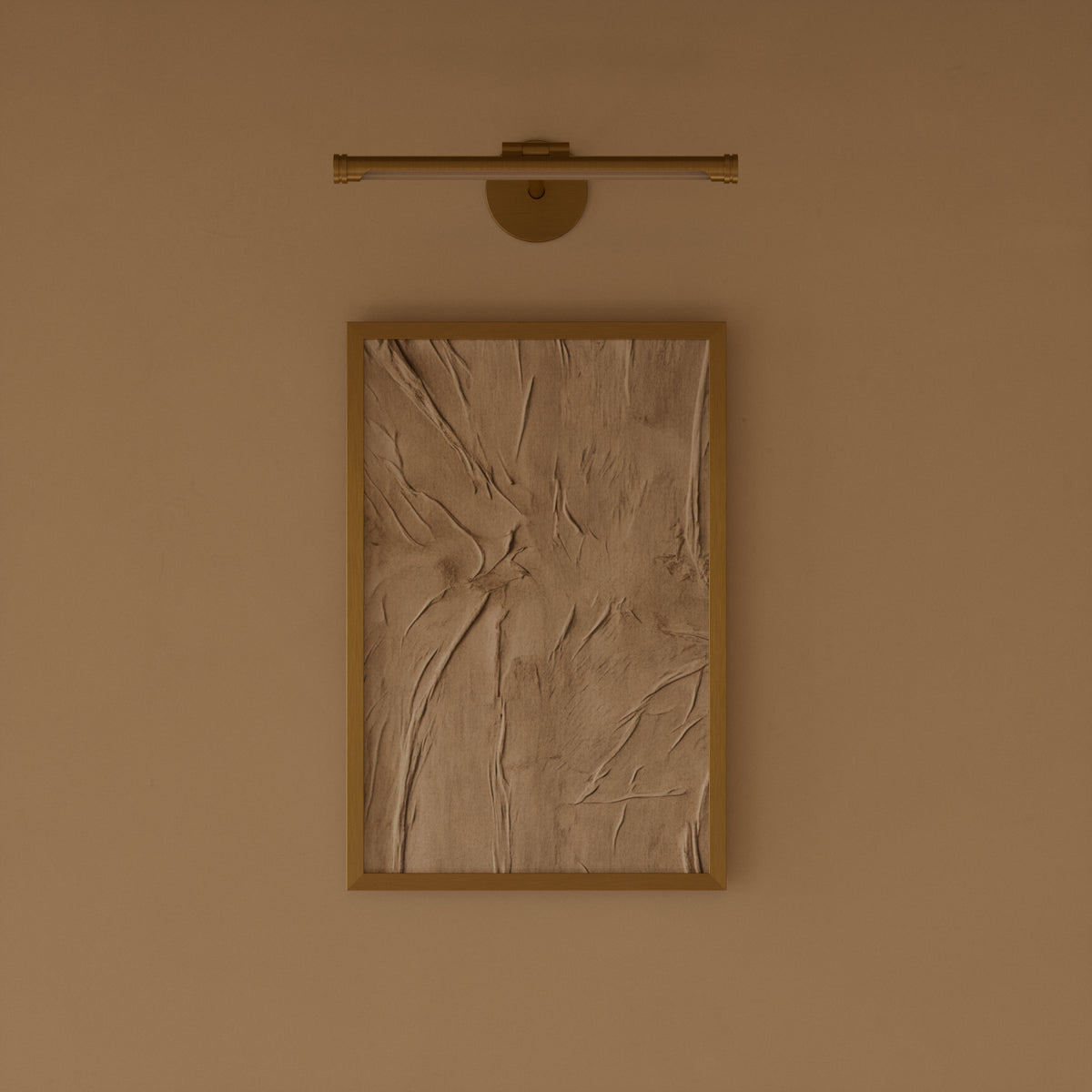 Louvre Brushed Gold Dimmable LED Picture Light 300mm