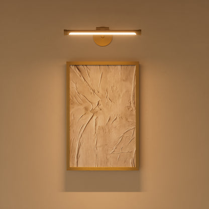 Louvre Brushed Gold Dimmable LED Picture Light 300mm