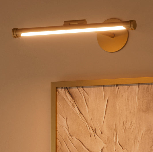 Louvre Brushed Gold Dimmable LED Picture Light 300mm
