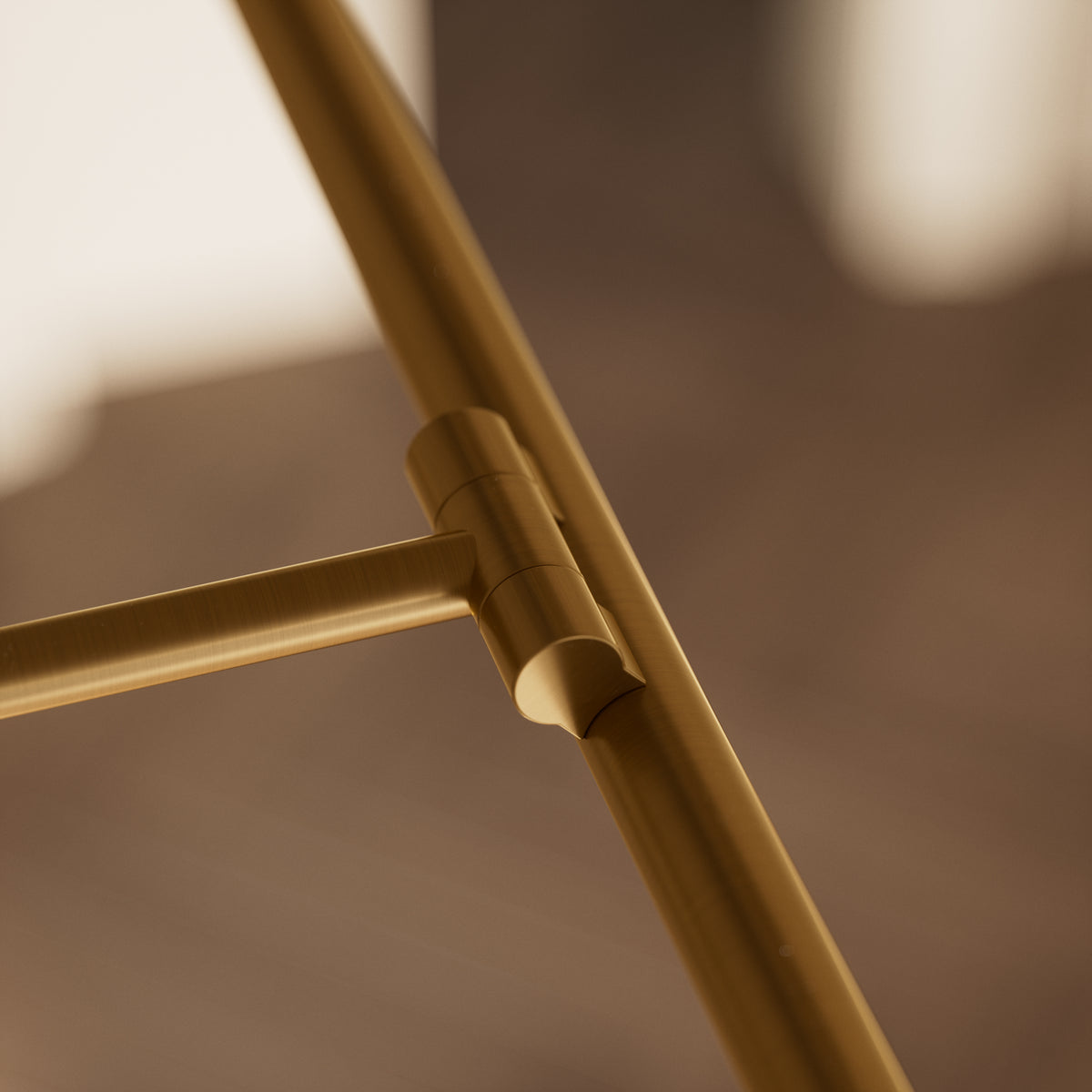 Louvre Brushed Gold Dimmable LED Picture Light 600mm