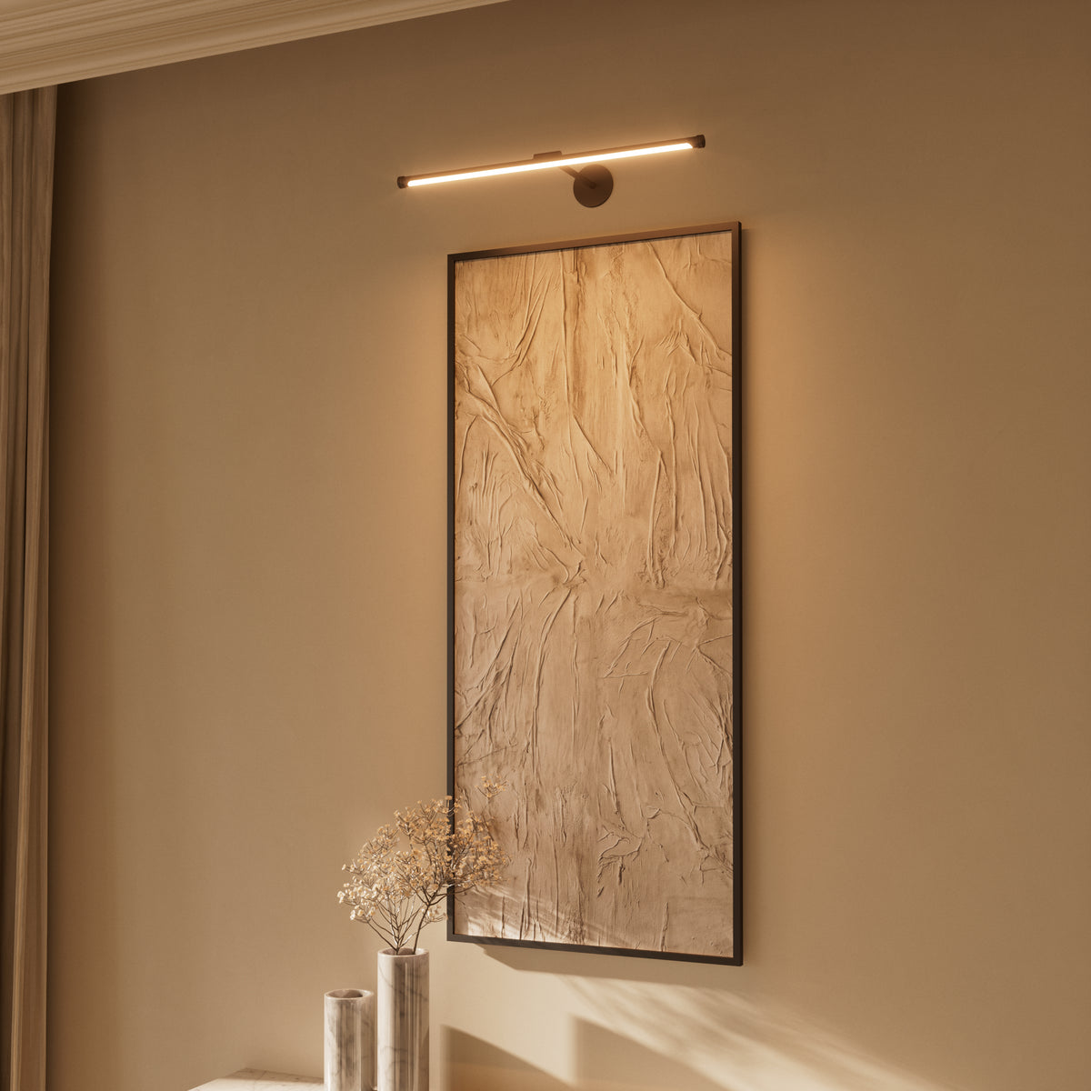 Louvre Deep Bronze Dimmable LED Picture Light 600mm
