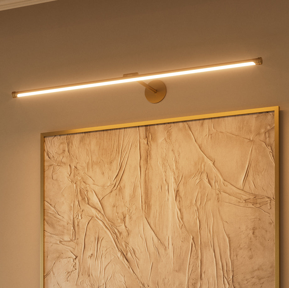 Louvre Brushed Gold Dimmable LED Picture Light 900mm