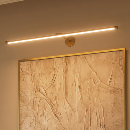 Louvre Brushed Gold Dimmable LED Picture Light 900mm