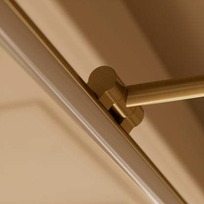 Louvre Brushed Gold Dimmable LED Picture Light 900mm